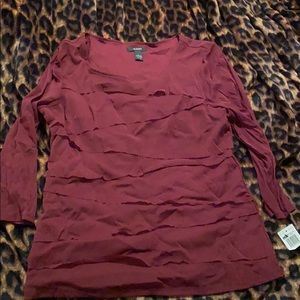 Burgundy Alfani blouse